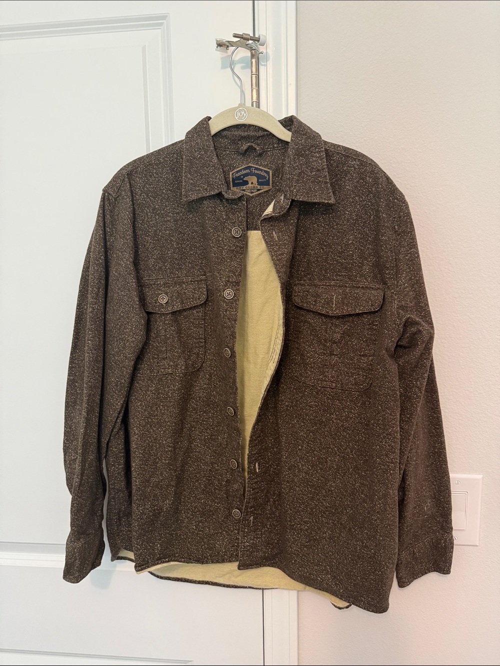 Men's Brown Shirt Jacket
